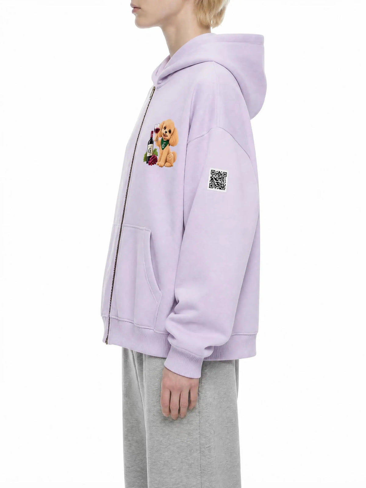WINE SCHOLAR CALON | オーバーサイズ フリース ボクシー フーディー/Unisex Oversized Fleece Boxy Hoodie