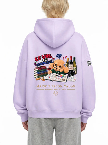 WINE SCHOLAR CALON | オーバーサイズ フリース ボクシー フーディー/Unisex Oversized Fleece Boxy Hoodie