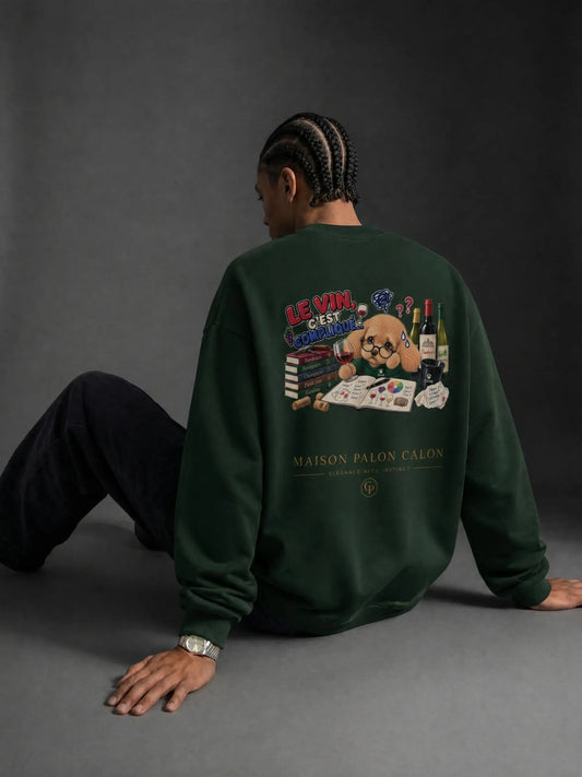 WINE SCHOLAR CALON | レイヤード オーバーサイズ Tシャツ（ユニセックス）/ Unisex Layered Oversized T-Shirt