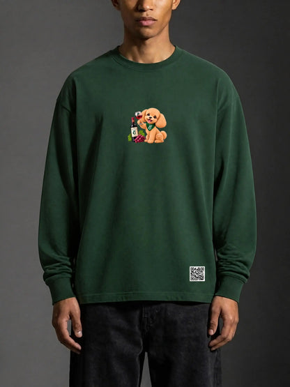 WINE SCHOLAR CALON | レイヤード オーバーサイズ Tシャツ（ユニセックス）/ Unisex Layered Oversized T-Shirt