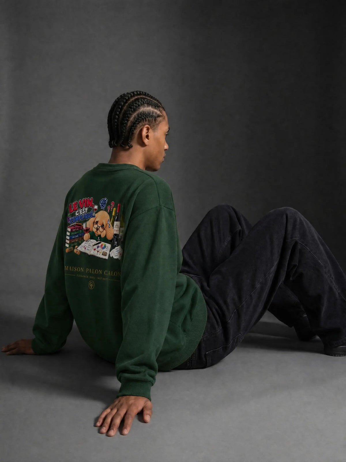 WINE SCHOLAR CALON | レイヤード オーバーサイズ Tシャツ（ユニセックス）/ Unisex Layered Oversized T-Shirt