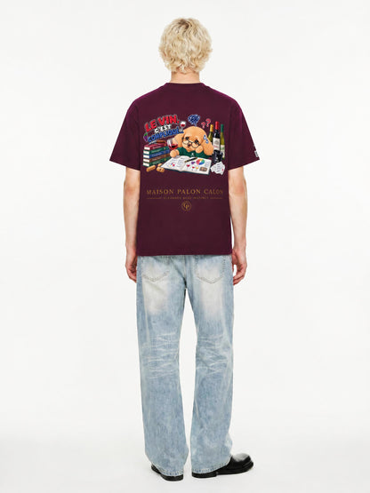 WINE SCHOLAR CALON | ピュアコットン Tシャツ（ユニセックス）/ Unisex Pure Cotton T-Shirt