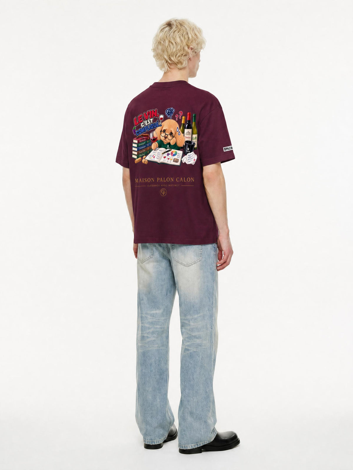 WINE SCHOLAR CALON | ピュアコットン Tシャツ（ユニセックス）/ Unisex Pure Cotton T-Shirt