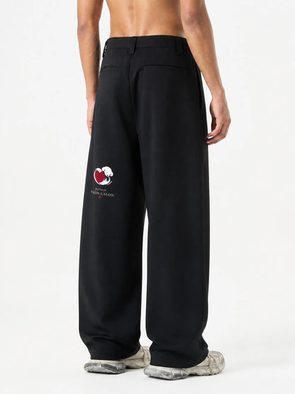 CALON HEART | ユニセックス エッセンシャル バレル ドレスパンツ