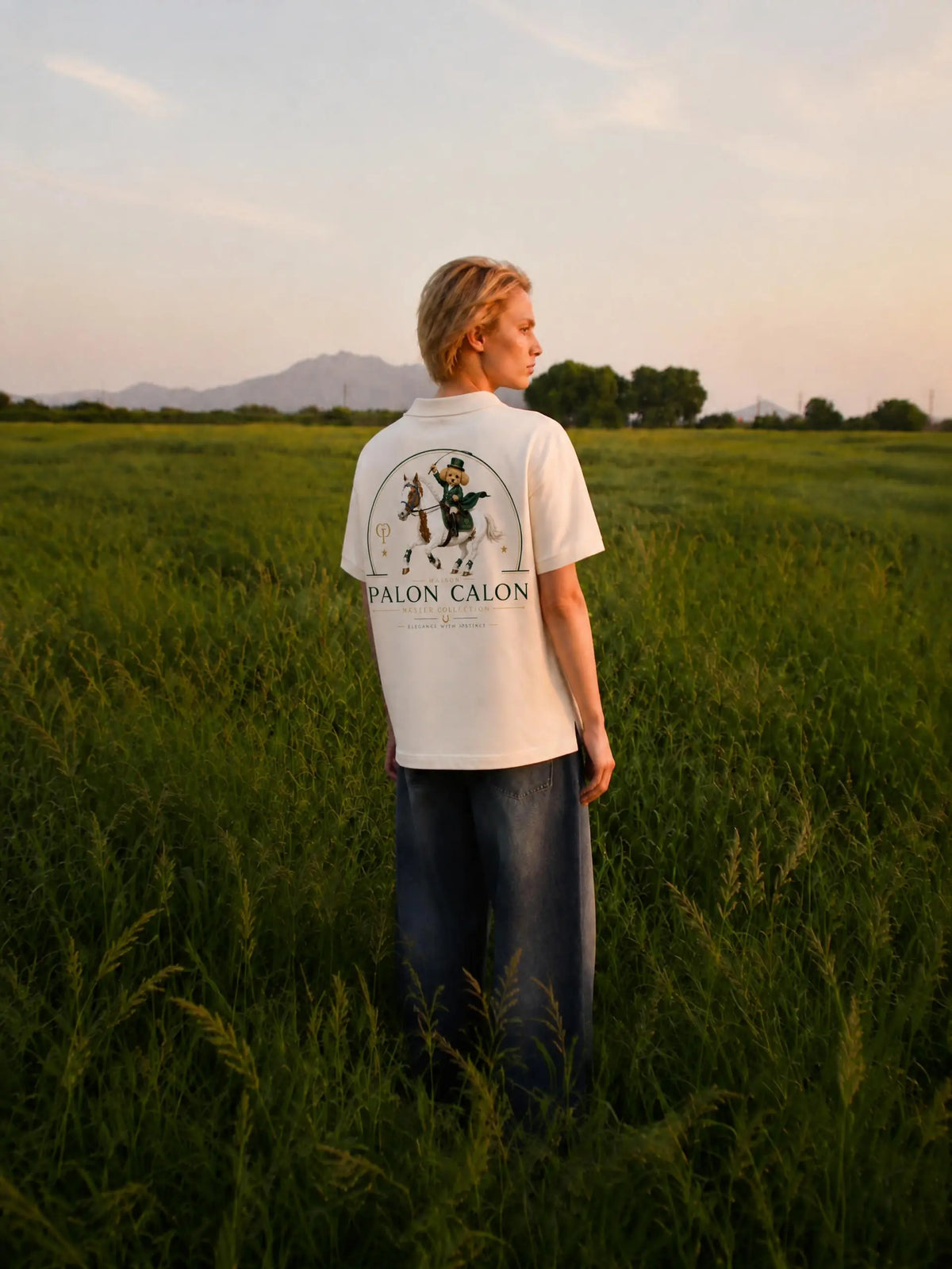 EQUESTRIAN CALON｜カラーブロック ポロシャツ（ウィメンズ）/ Women’s Color Block Polo Shirt