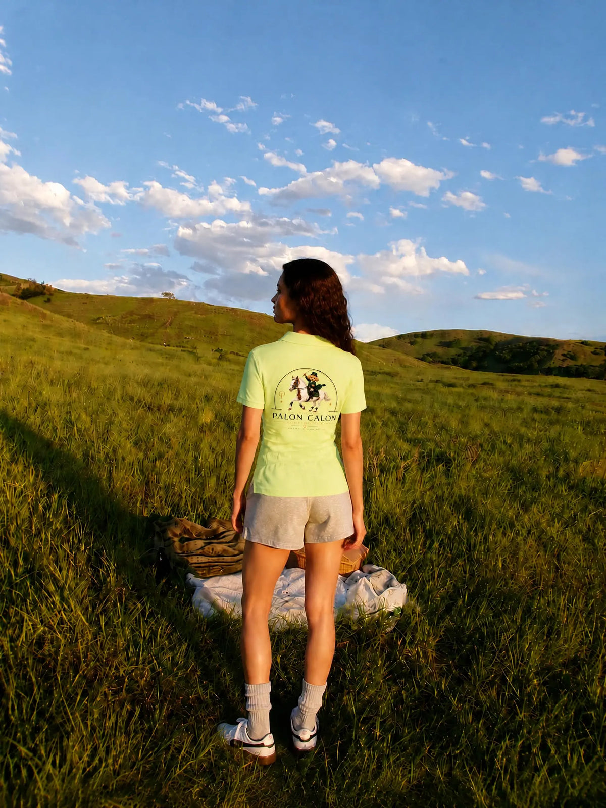 EQUESTRIAN CALON｜カラーブロック ポロシャツ（ウィメンズ）/ Women’s Color Block Polo Shirt