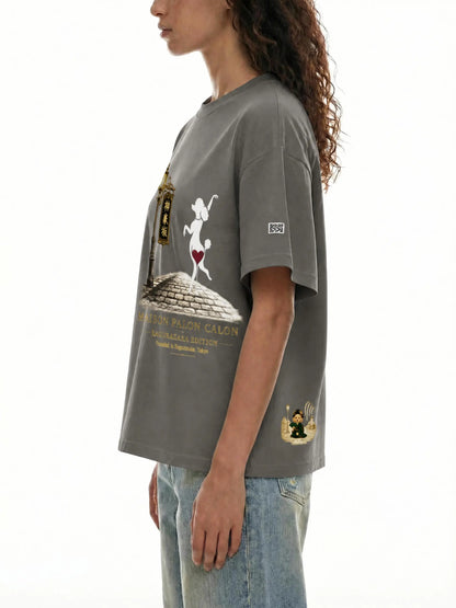 KAGURAZAKA | ピュアコットン ユニセックス Tシャツ / Pure Cotton Unisex T-Shirt