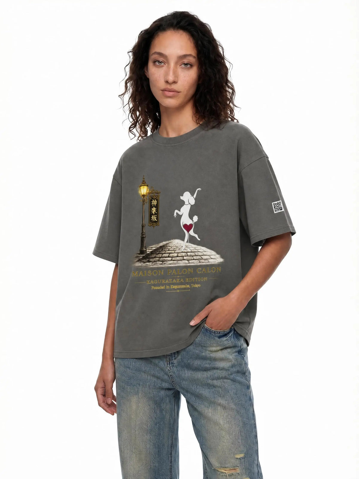 KAGURAZAKA | ピュアコットン ユニセックス Tシャツ / Pure Cotton Unisex T-Shirt