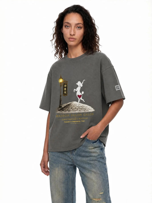 KAGURAZAKA | ピュアコットン ユニセックス Tシャツ / Pure Cotton Unisex T-Shirt