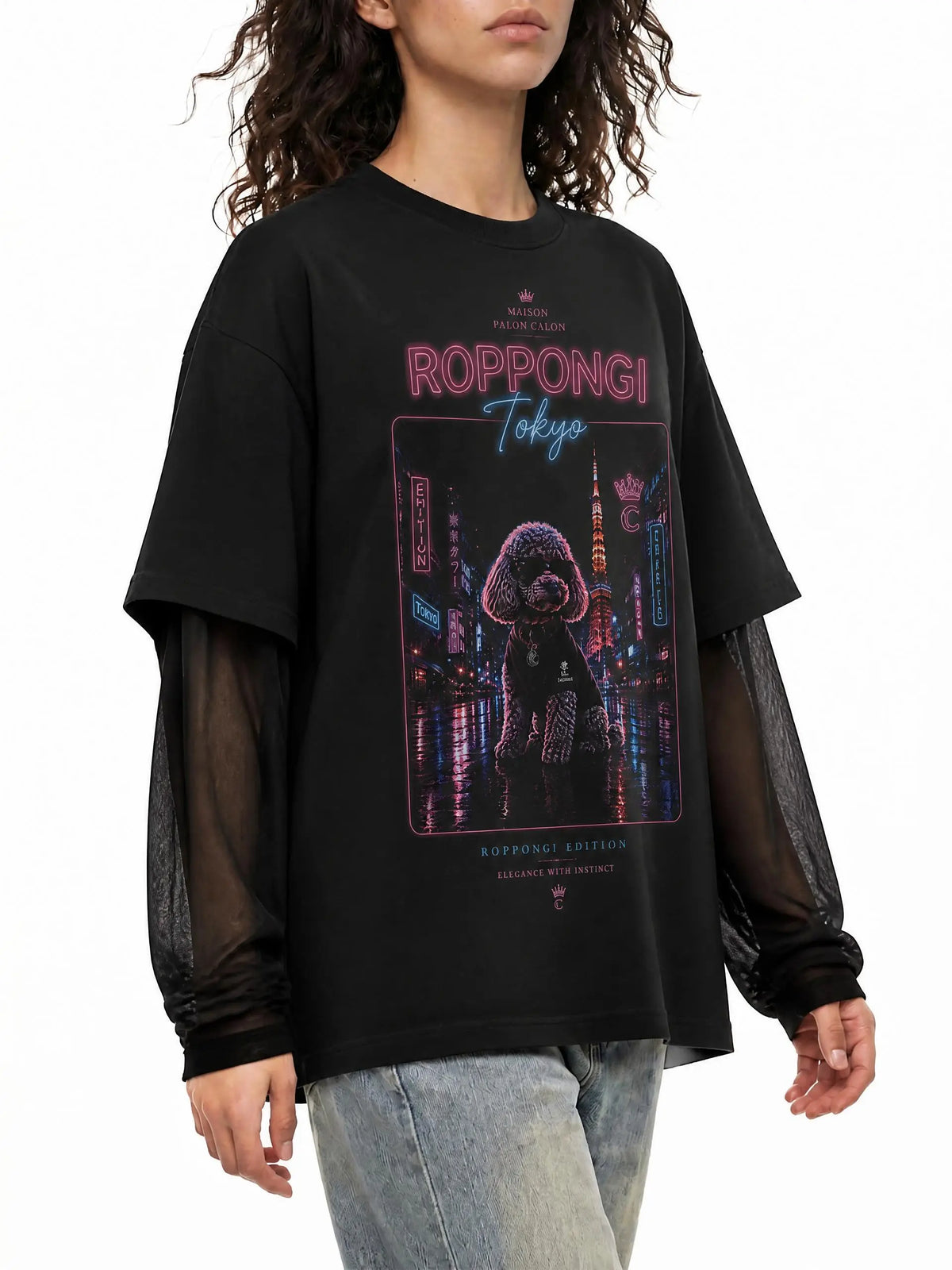 ROPPONGI｜レイヤード ロングスリーブ Tシャツ / Unisex Sunfade Layer Long Sleeve T-Shirt