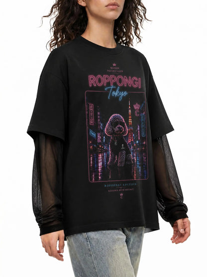 ROPPONGI｜レイヤード ロングスリーブ Tシャツ / Unisex Sunfade Layer Long Sleeve T-Shirt