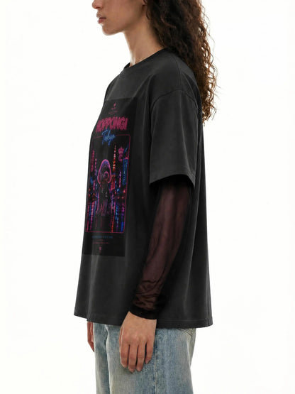 ROPPONGI｜レイヤード ロングスリーブ Tシャツ / Unisex Sunfade Layer Long Sleeve T-Shirt