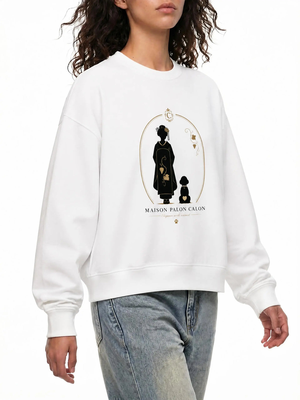 KYOTO | ユニセックス レイヤード コントラストスリーブ コットン Tシャツ / Layered Contrast Sleeve Cotton T-Shirt
