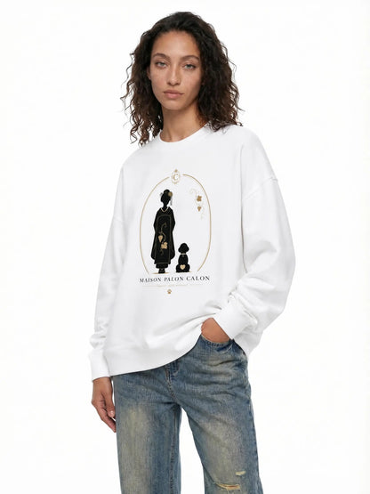 KYOTO | ユニセックス レイヤード コントラストスリーブ コットン Tシャツ / Layered Contrast Sleeve Cotton T-Shirt