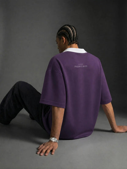 CALON HEART | コントラスト カラー ラグラン ポロシャツ / Contrast Collar Raglan Polo Shirt