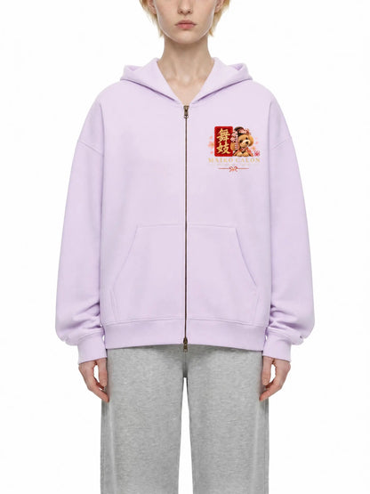 KAGURAZAKA | エッセンシャル オーバーサイズ フリース ボクシー フーディー舞妓 | Essential Oversized Fleece Boxy Hoodie