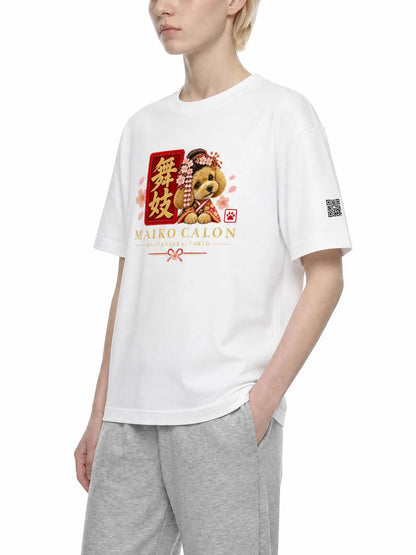 KAGURAZAKA | ユニセックス ピュアコットン Tシャツ舞妓 / Pure Cotton Unisex T-Shirt