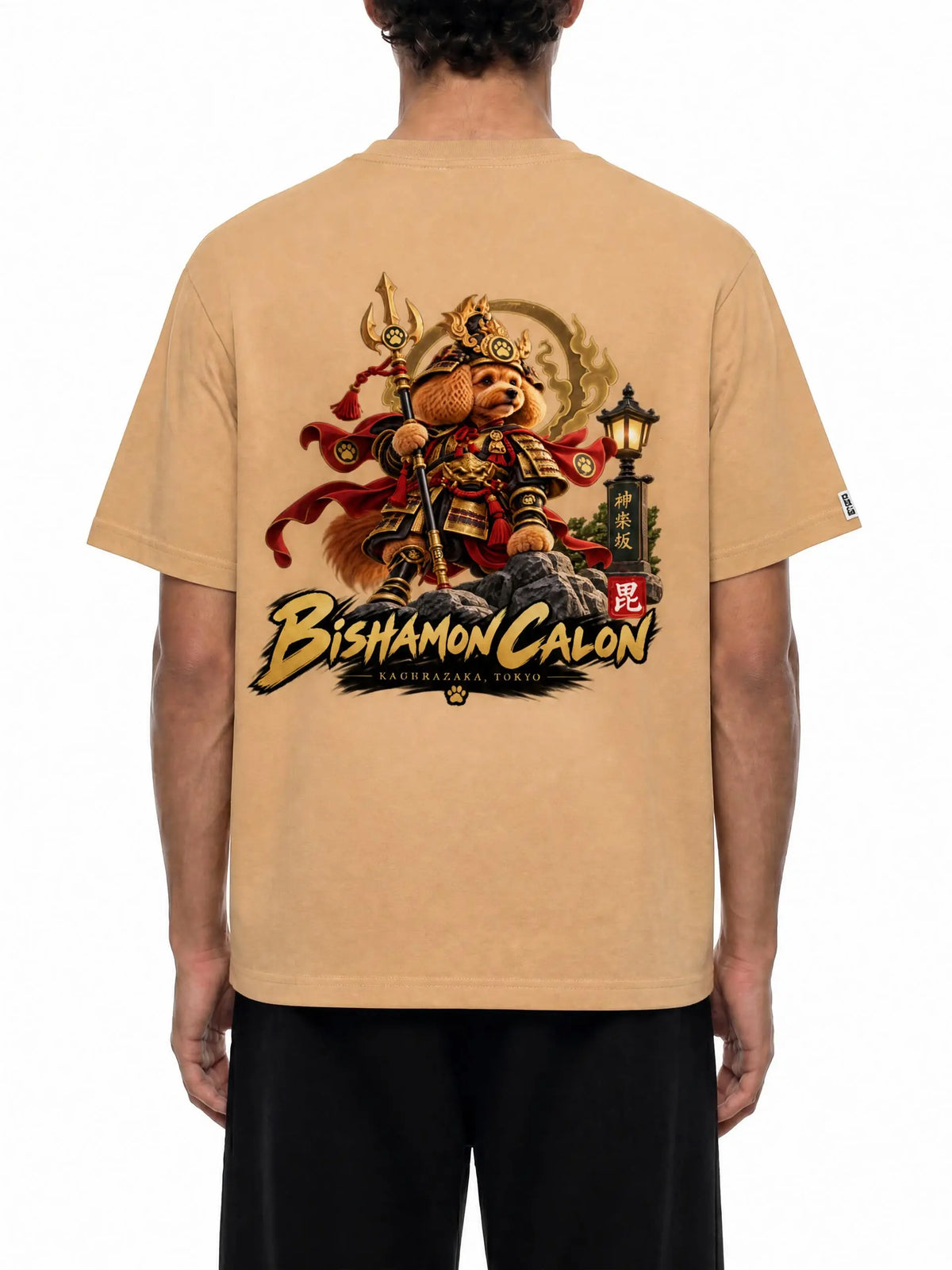 KAGURAZAKA | ユニセックス ピュアコットン Tシャツ毘沙門 / Pure Cotton Unisex T-Shirt