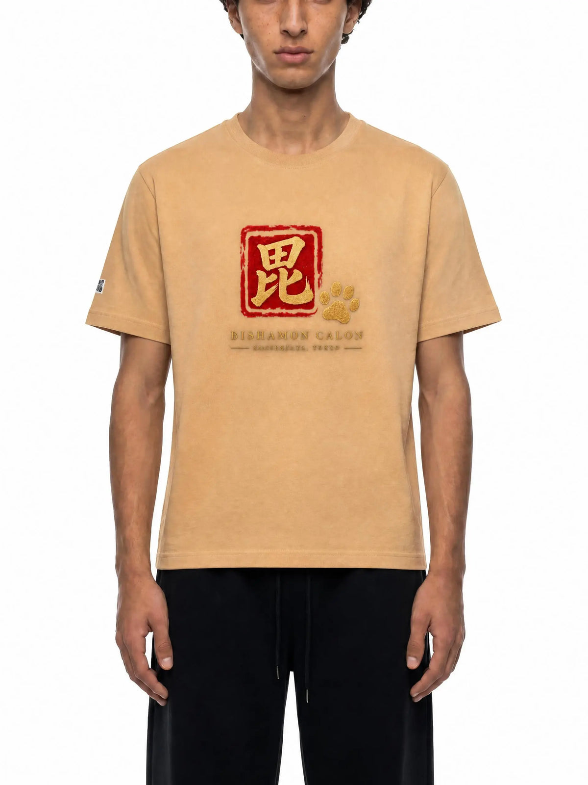 KAGURAZAKA | ユニセックス ピュアコットン Tシャツ毘沙門 / Pure Cotton Unisex T-Shirt