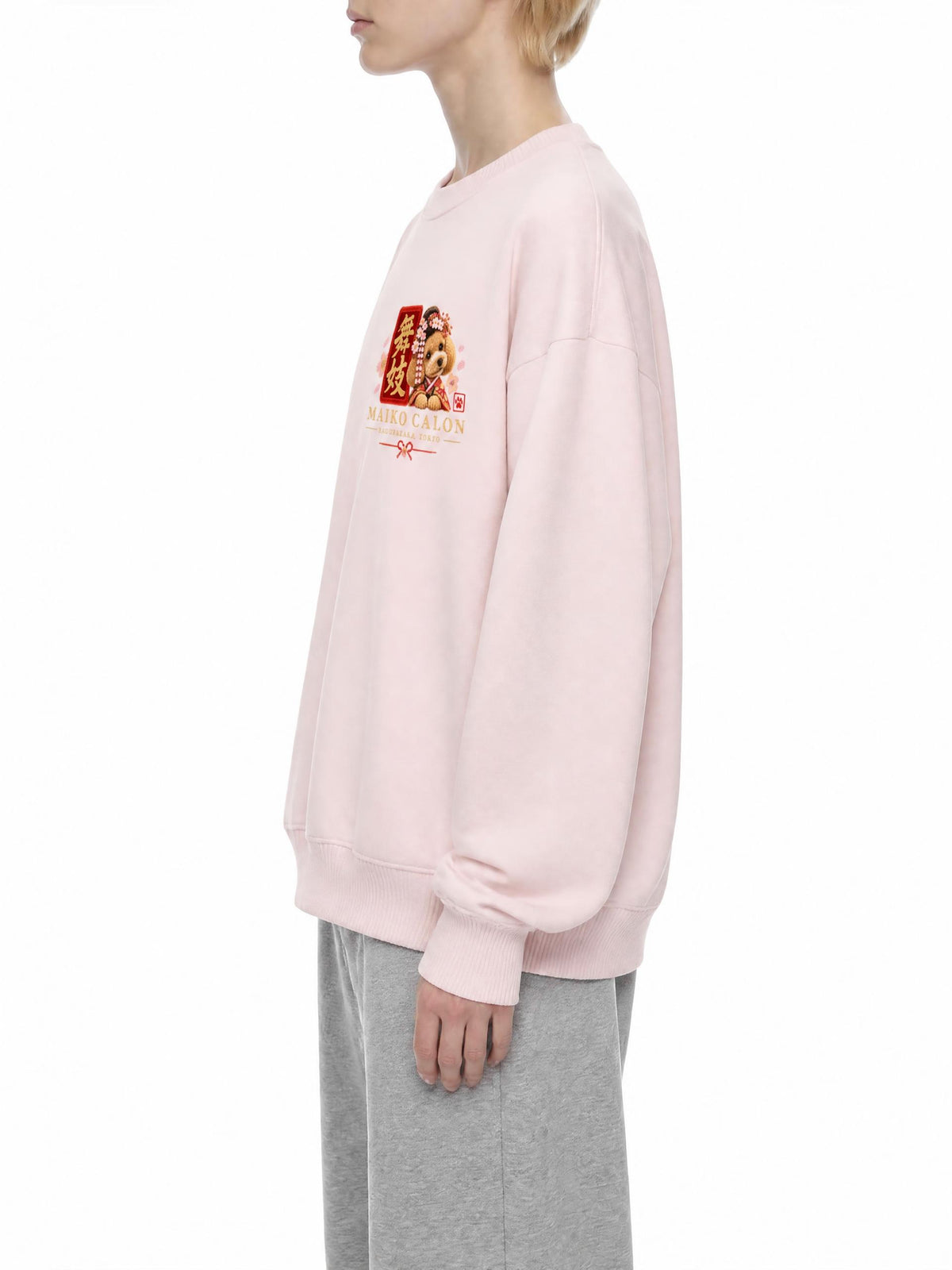 KAGURAZAKA | ユニセックス クラシック コットン スウェットシャツ舞妓 | Unisex Classic Cotton Sweatshirt