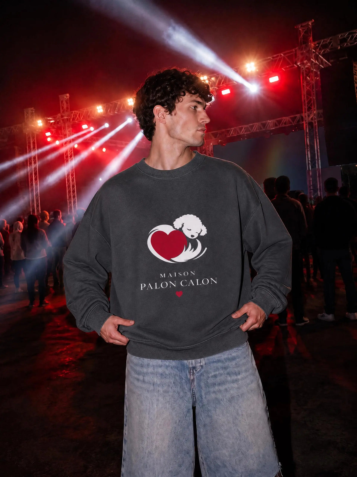 CALON HEART | ユニセックス グラデーション ウォッシュ ロングスリーブ Tシャツ | 色の流れを、軽やかにまとわせる