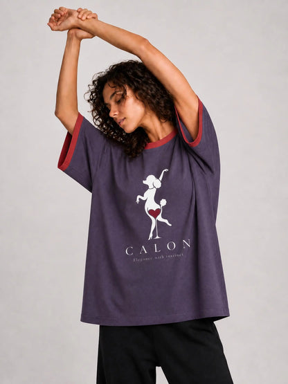 YOASOBI | ユニセックス コントラスト カフ Tシャツ