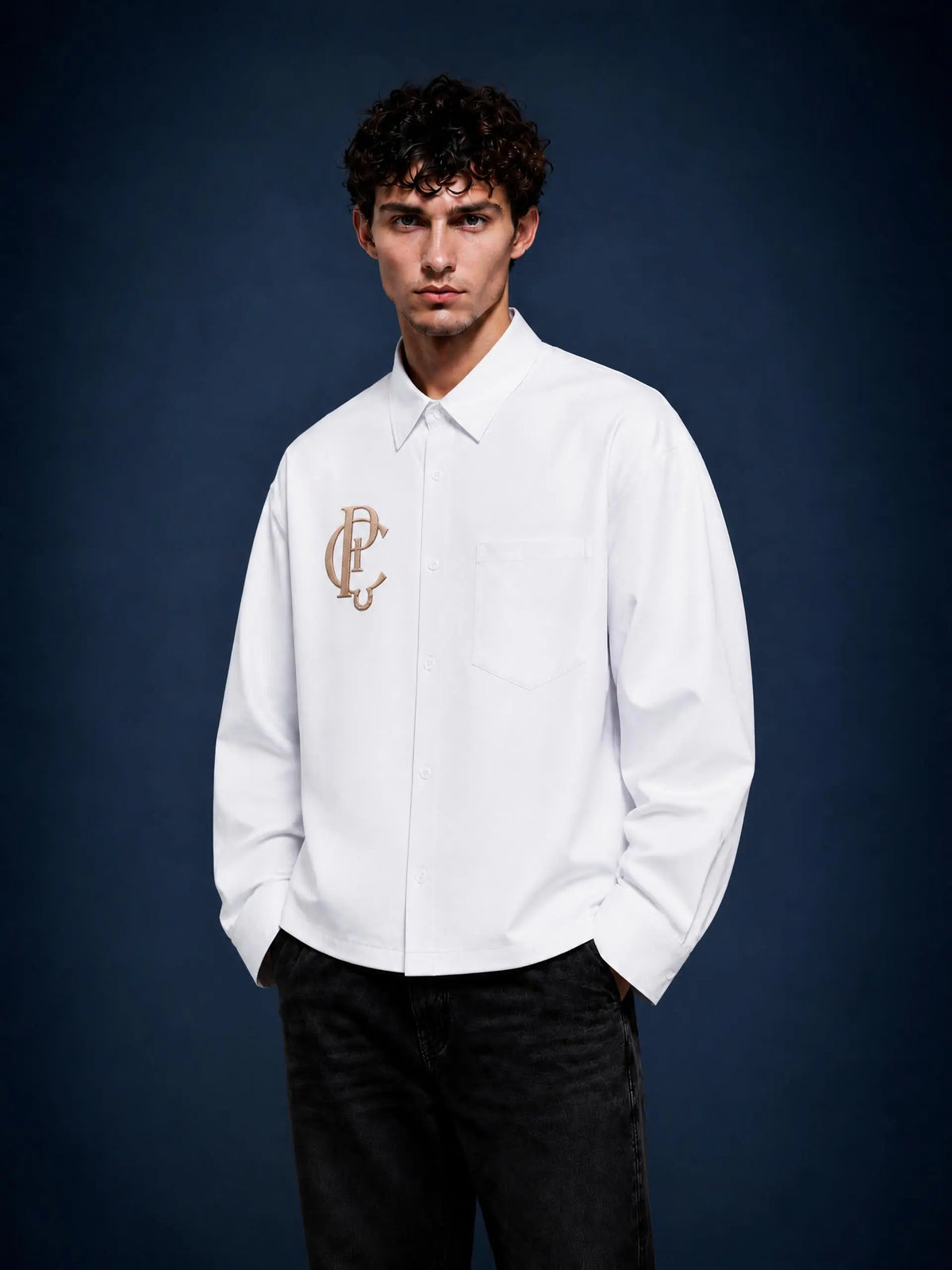 EQUESTRIAN CALON | ユニセックス ボクシー ロングスリーブ シャツ — Unisex Boxy Long-Sleeve Shirt