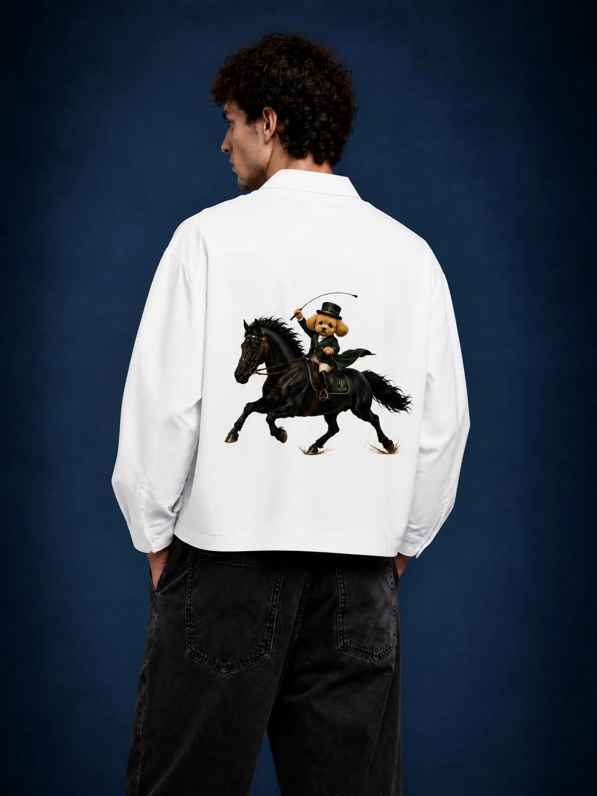 EQUESTRIAN CALON | ユニセックス ボクシー ロングスリーブ シャツ — Unisex Boxy Long-Sleeve Shirt