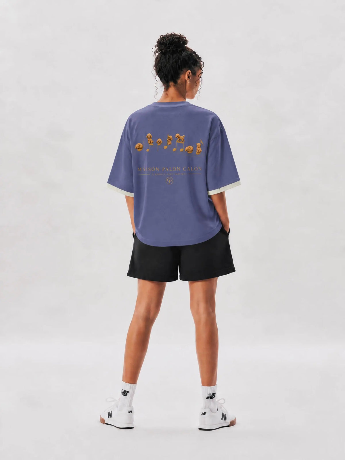 DANCER | コントラストカフ Tシャツ — ユニセックス