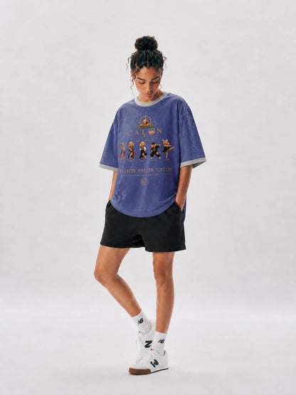 DANCER | コントラストカフ Tシャツ — ユニセックス