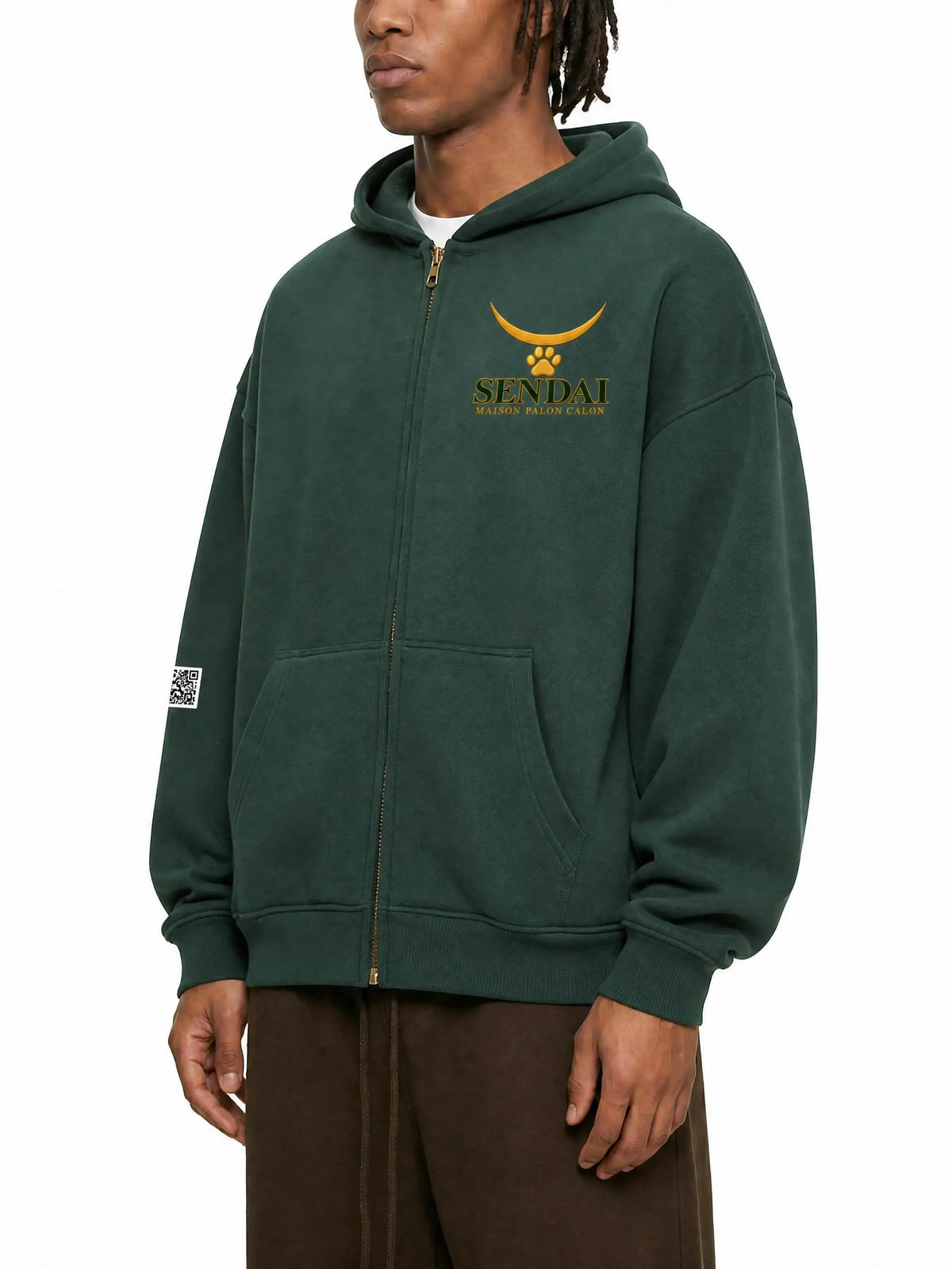 SENDAI｜オーバーサイズ フリースボクシーフーディー / Essential Oversized Fleece Boxy Hoodie