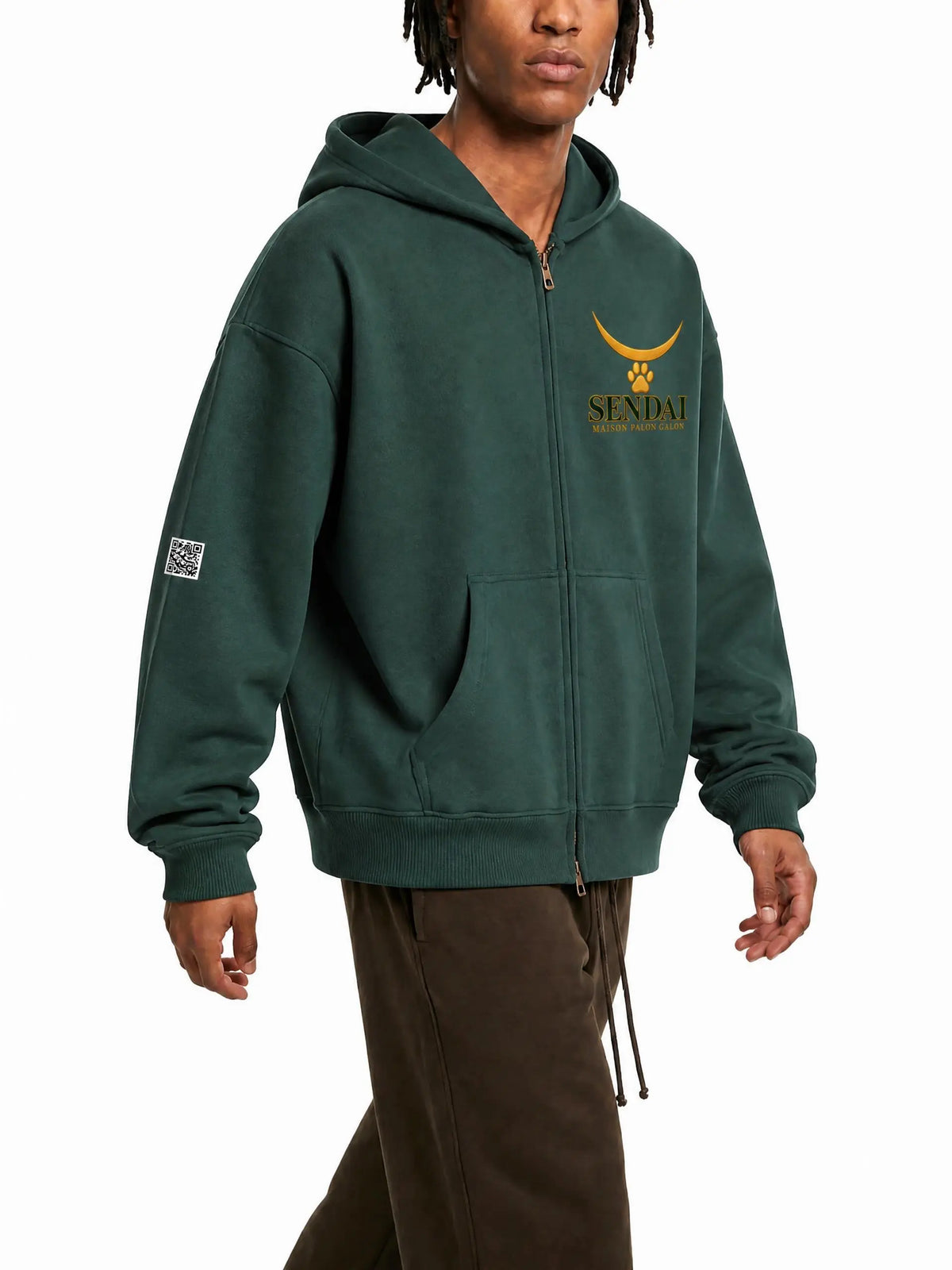 SENDAI｜オーバーサイズ フリースボクシーフーディー / Essential Oversized Fleece Boxy Hoodie
