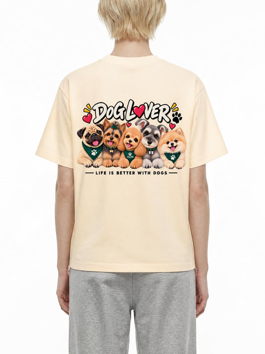 DOG | ベーシック ユニセックス コットンTシャツ / Pure Cotton Unisex T-Shirt