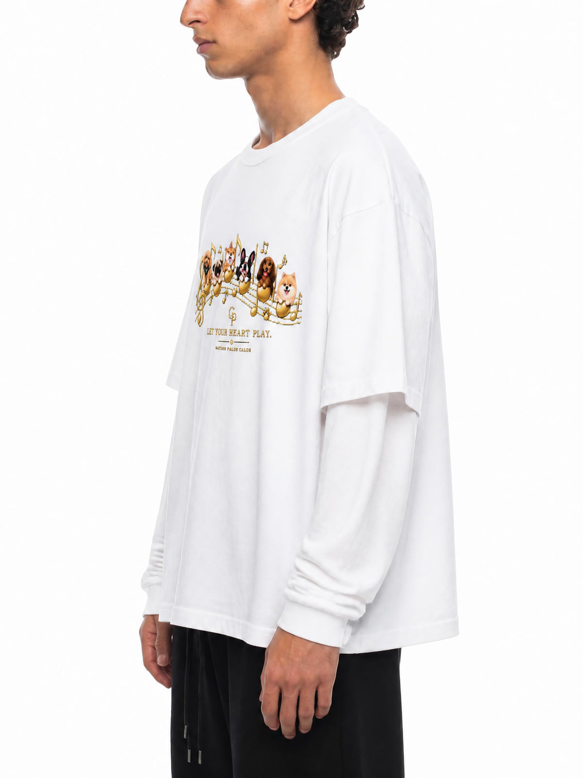 DOG | ユニセックス サンフェード レイヤーTシャツ / Unisex Sunfade Layer T-Shirt