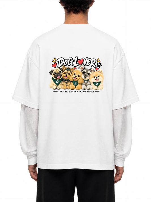 DOG | ユニセックス サンフェード レイヤーTシャツ / Unisex Sunfade Layer T-Shirt