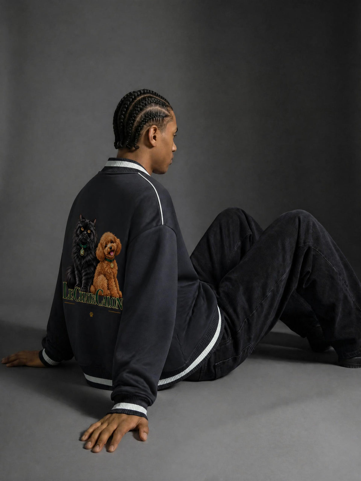 CAT | コントラストパイピング ジップボンバージャケット / Contrast Piping Zip Bomber Jacket