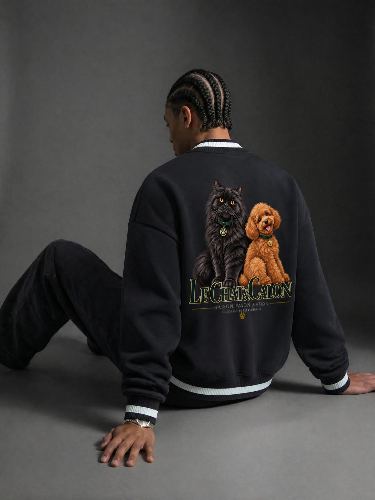 CAT | コントラストパイピング ジップボンバージャケット / Contrast Piping Zip Bomber Jacket