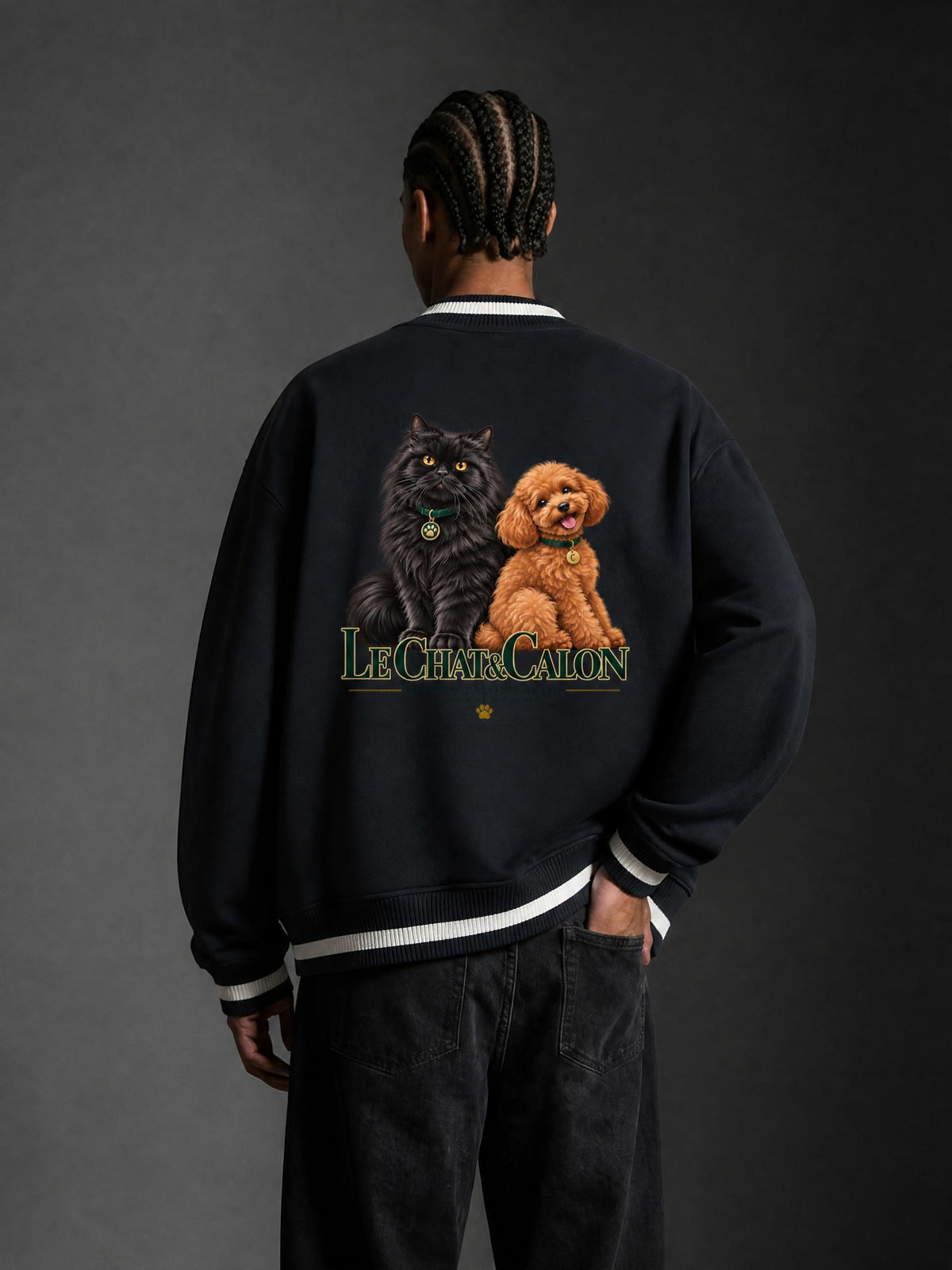CAT | コントラストパイピング ジップボンバージャケット / Contrast Piping Zip Bomber Jacket