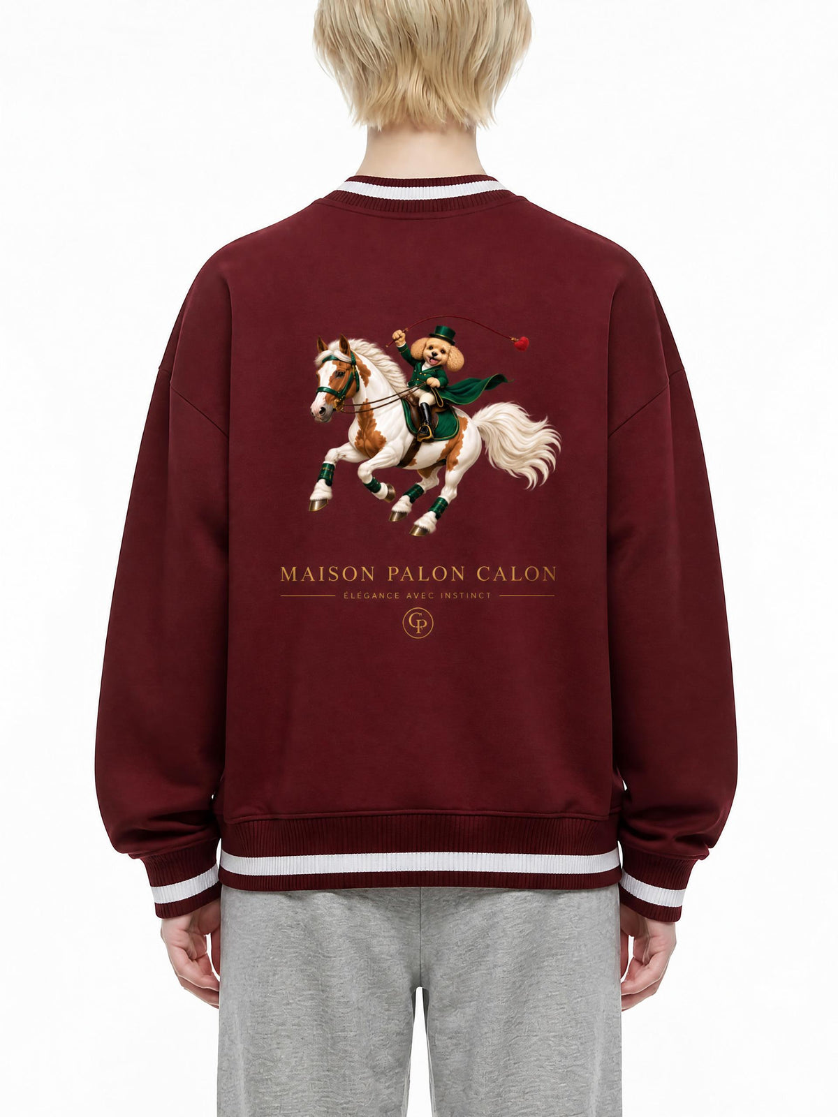 EQUESTRIAN CALON | コントラストパイピング ジップボンバージャケット / Contrast Piping Zip Bomber Jacket