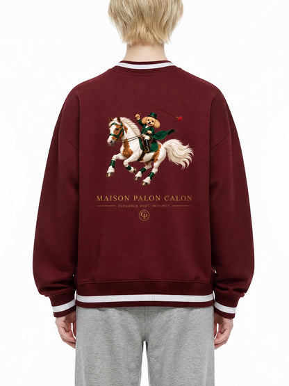 EQUESTRIAN CALON | コントラストパイピング ジップボンバージャケット / Contrast Piping Zip Bomber Jacket