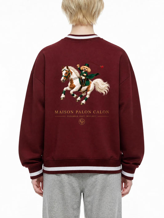 EQUESTRIAN CALON | コントラストパイピング ジップボンバージャケット / Contrast Piping Zip Bomber Jacket