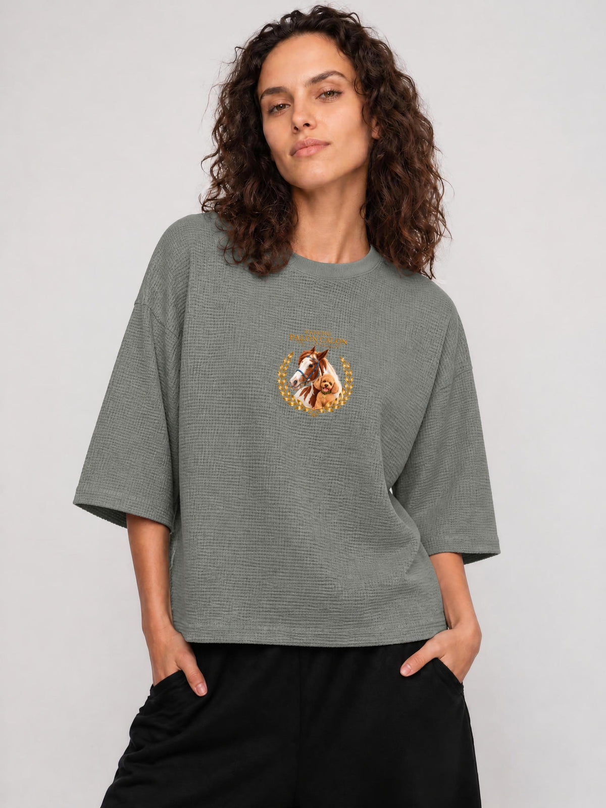 Unisex Waffle Boxy T-Shirt