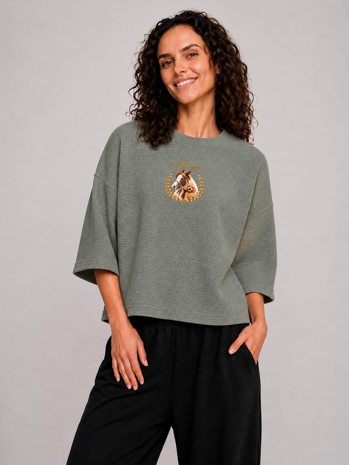 Unisex Waffle Boxy T-Shirt